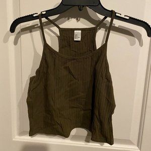 SHEIN Women's Summer Basic Sexy Strappy Sleeveless Racerback Crop Top